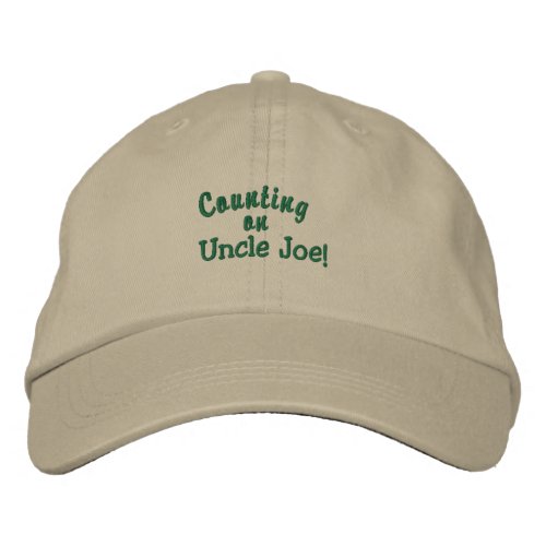 Biden Counting on Uncle Joe Embroidered Baseball Cap