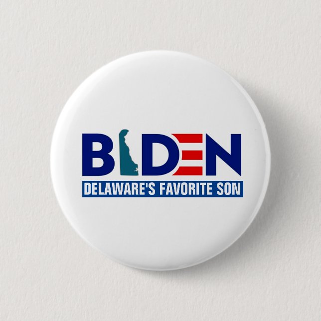 Biden: Delaware's Favorite Son Button (Front)