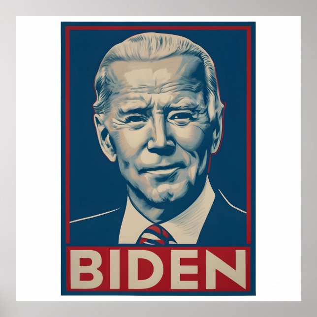 Biden Election 2024 Retro political  Poster (Front)