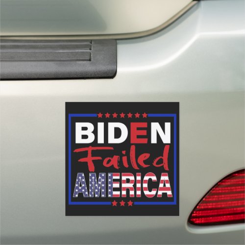 Biden Failed America_ Anti_Biden Conservative Car Magnet