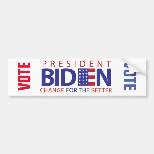 BIDEN FOR CHANGE BUMPER STICKER