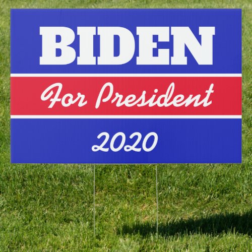 Biden for President 2020 Election Sign