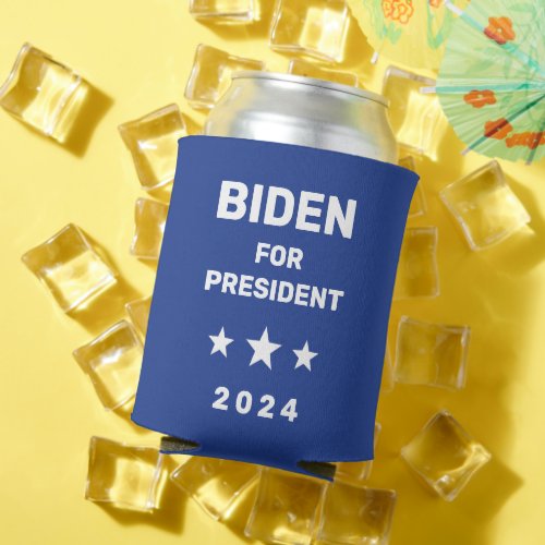 Biden For President 2024 Blue  Can Cooler