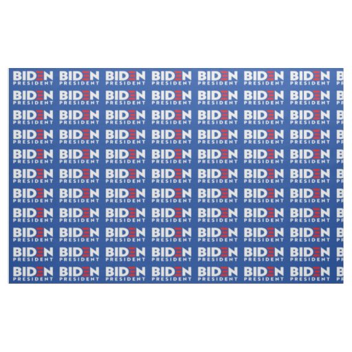 Biden for President White Mini Text, ZSSG Fabric