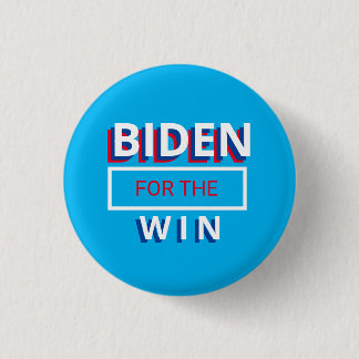 Biden for the Win - Light Blue Button