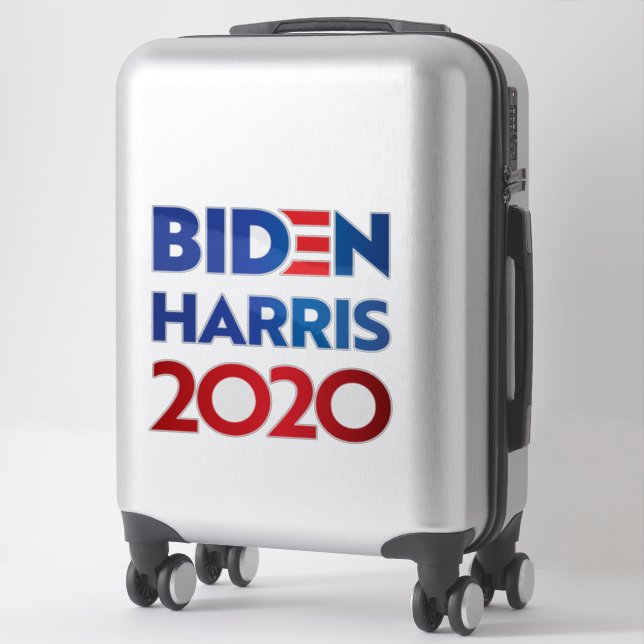 Biden Harris 2020 Anti-Trump Anti-Rasism Bumper Sticker (Suitcase)