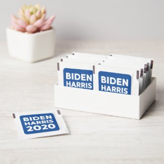 Biden Harris 2020 bold blue election Hand Sanitizer Packet