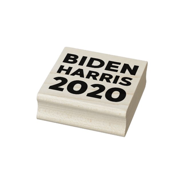 Biden Harris 2020 bold text Rubber Stamp (Stamp)
