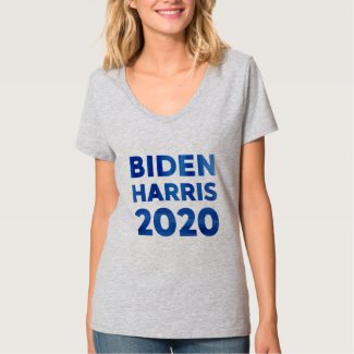 Biden Harris 2020 bold watercolor text political T-Shirt