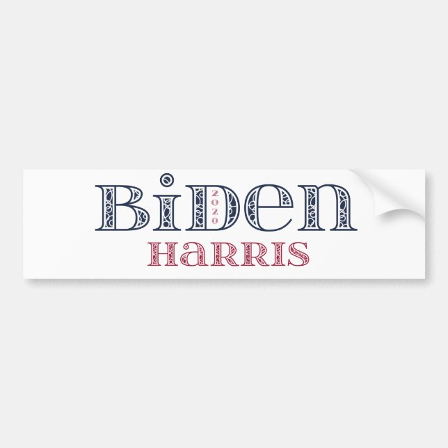 Biden & Harris 2020 Bumper Sticker (Front)