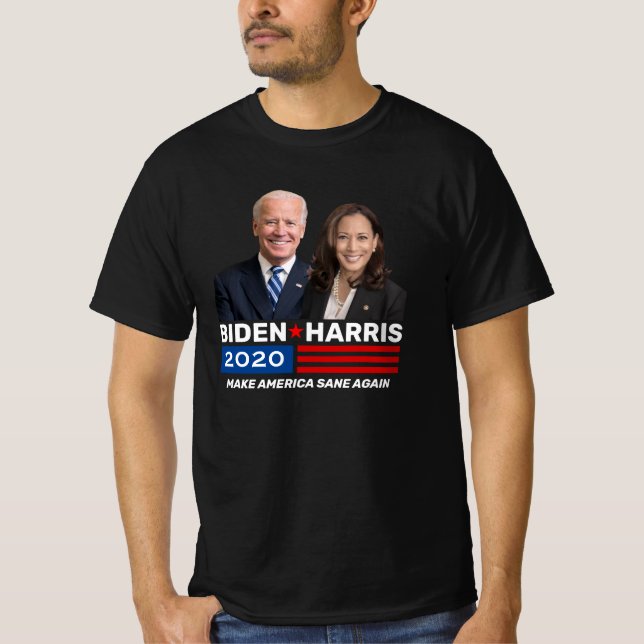 Biden Harris 2020 Campaign Dark Rally T-shirts (Front)