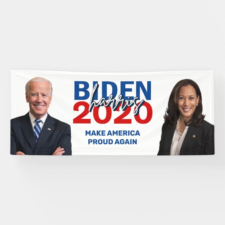 Biden Harris 2020 Campaign Rally Photo Banner | Zazzle