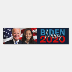 Biden Harris 2020 Campaign with Patriotic Photo Sign | Zazzle