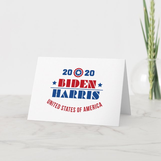 Biden Harris 2020 Card (Front)
