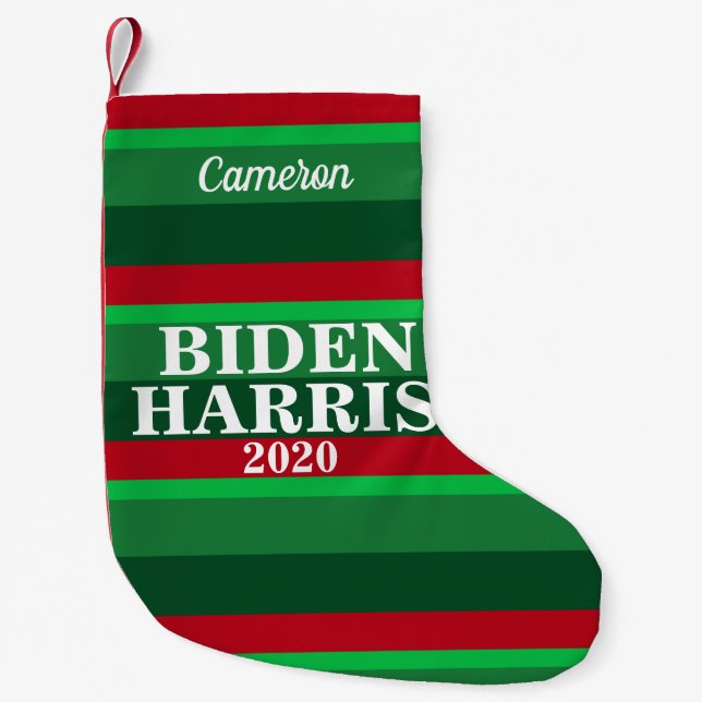 Biden Harris 2020 Christmas Small Christmas Stocking (Front)