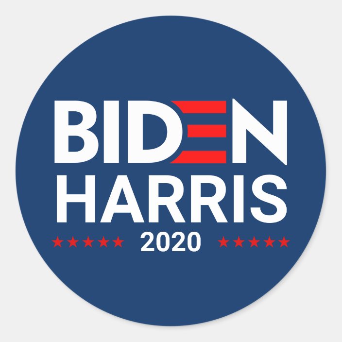 Biden Harris 2020 Classic Round Sticker | Zazzle.com