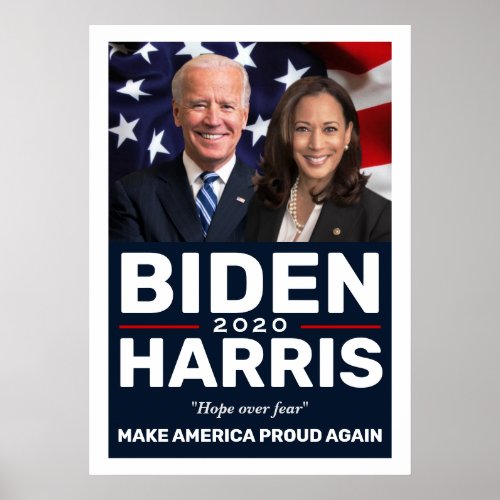 Biden Harris 2020 Collectible Keepsake Photo Poster