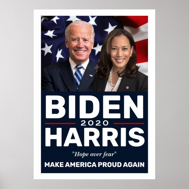 Biden Harris 2020 Collectible Keepsake Photo Poster (Front)