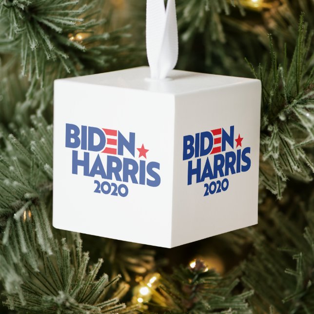 Biden Harris 2020 Cube Ornament (Tree)