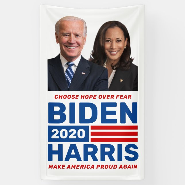 Biden Harris 2020 Custom Campaign Backdrop Banner (Vertical)