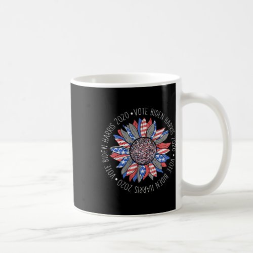 Biden Harris 2020 Cute Red White Blue Sunflower Sh Coffee Mug