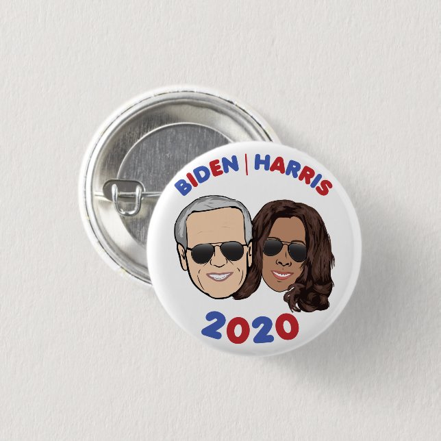 Biden Harris 2020 Dream Team Election (pin back) Button (Front & Back)