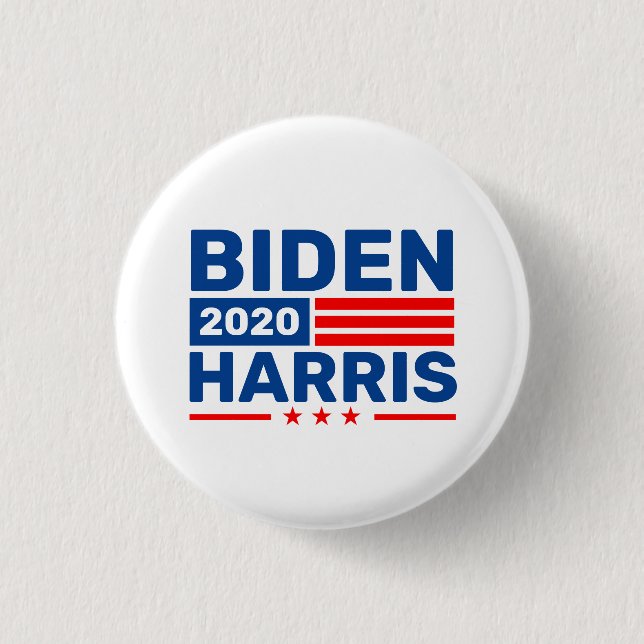 Biden Harris 2020 Election Campaign Rally Pinback Button (Front)