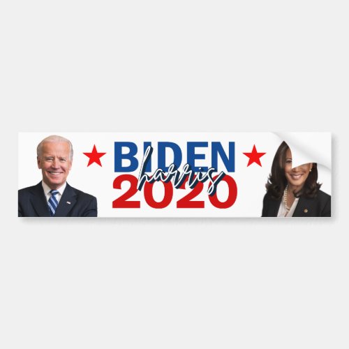 Biden Harris 2020 Election Campaign with Photos Bumper Sticker
