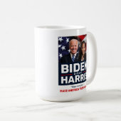 Biden Harris 2020 Election Hope over Fear w/Photo Coffee Mug (Front Right)