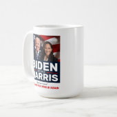 Biden Harris 2020 Election Hope over Fear w/Photo Coffee Mug (Front Left)
