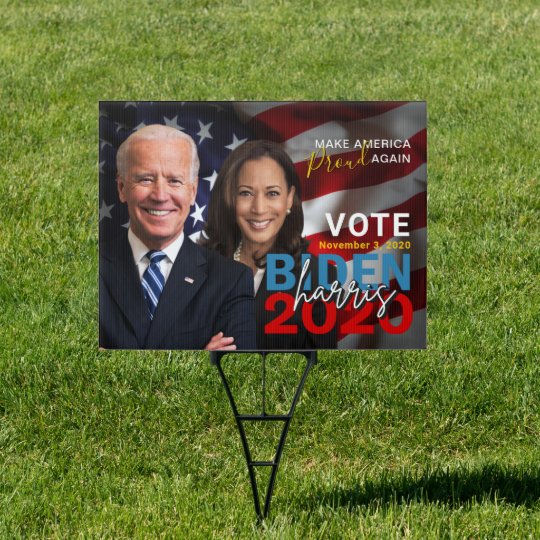 Biden Harris 2020 Election Patriotic Photo Sign | Zazzle.com