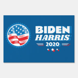 Biden Harris 2020 Flag Seal 2 Blue Sign