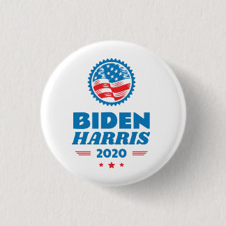 Biden Harris 2020 Flag Seal Button