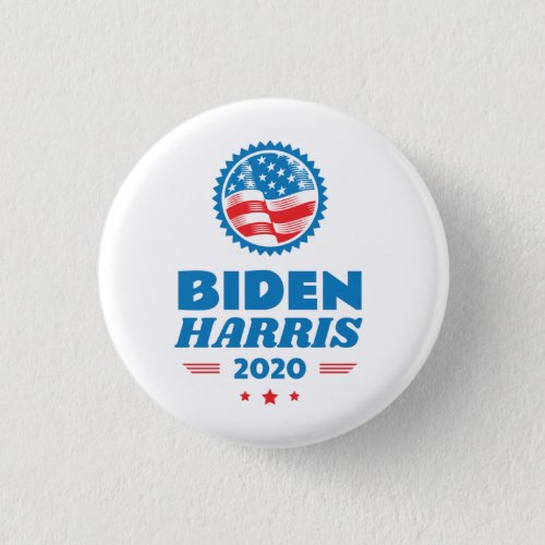Biden Harris 2020 Flag Seal Button