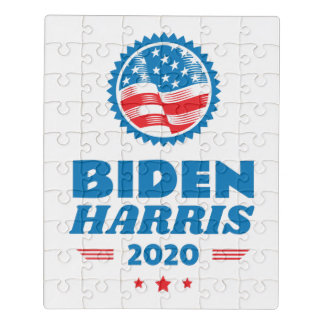 Biden Harris 2020 Flag Seal Jigsaw Puzzle