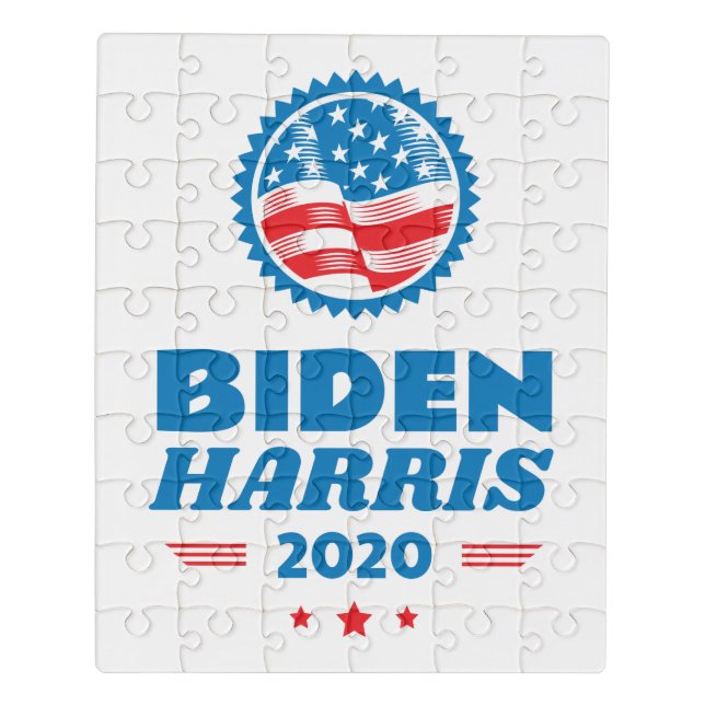Biden Harris 2020 Flag Seal Jigsaw Puzzle (Puzzle Vertical)