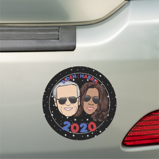 Biden Harris 2020 Galaxy Dream Team In Sunglasses Car Magnet (In Situ)