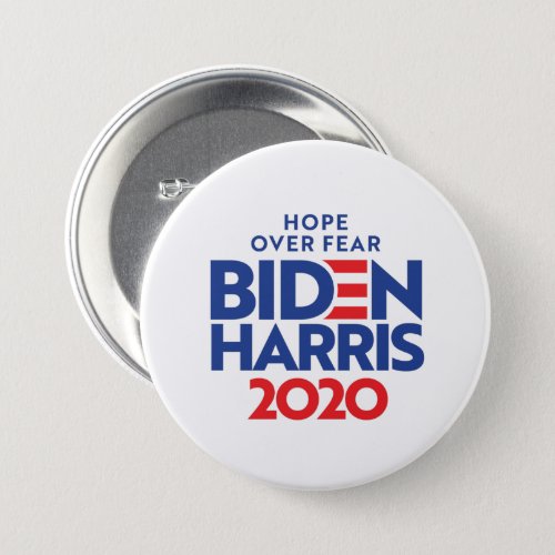 BIDEN HARRIS 2020 _ Hope Over Fear Button