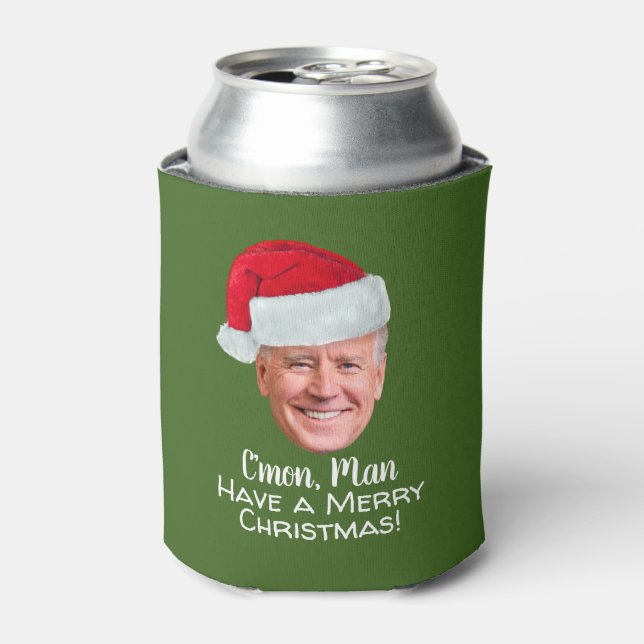 Biden Harris 2020 - Joe Santa Hat - C'mon Man Can Cooler (Can Front)
