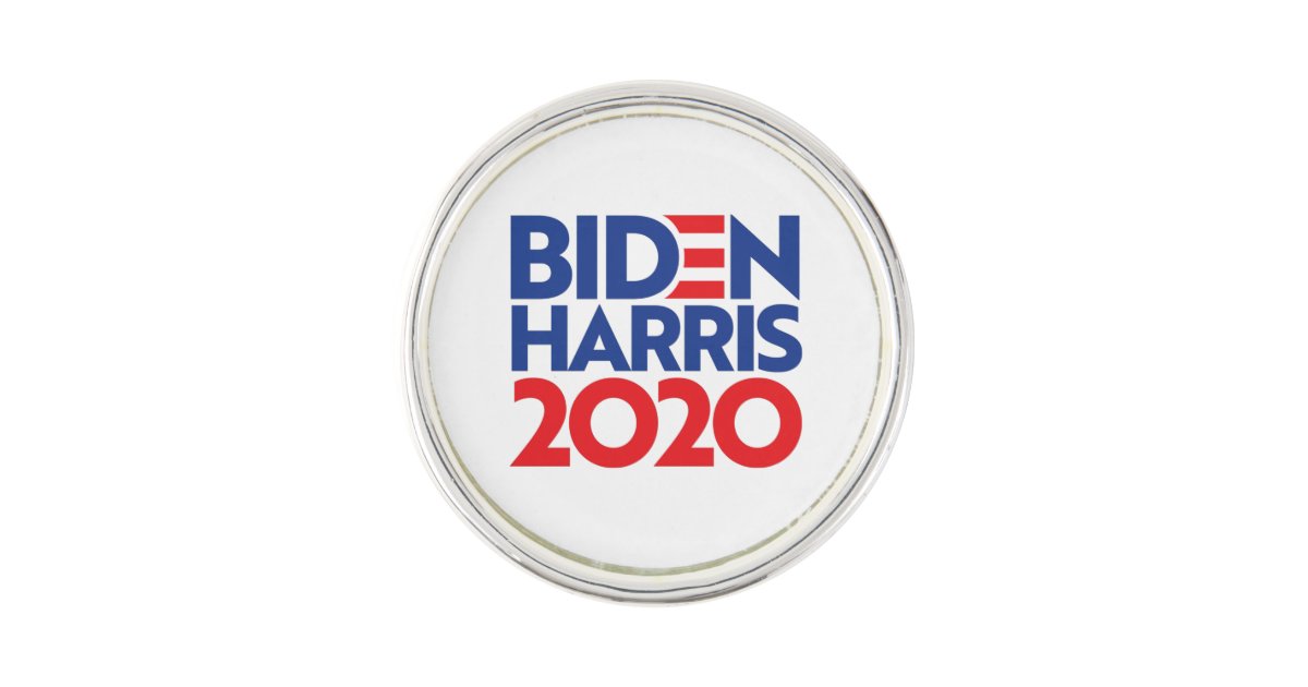 BIDEN HARRIS 2020 LAPEL PIN | Zazzle.com