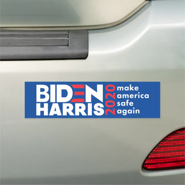 Biden Harris 2020 Make America Safe Again Bumper Car Magnet | Zazzle