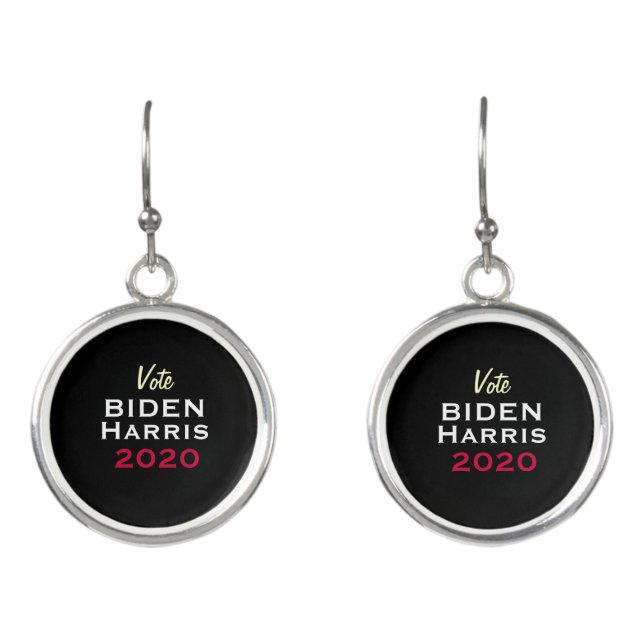 BIDEN HARRIS 2020 Mod Campaign Earrings (Front)