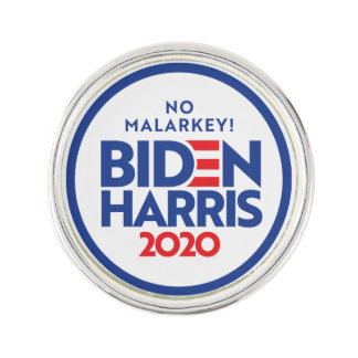 BIDEN HARRIS 2020: No Malarkey Lapel Pin