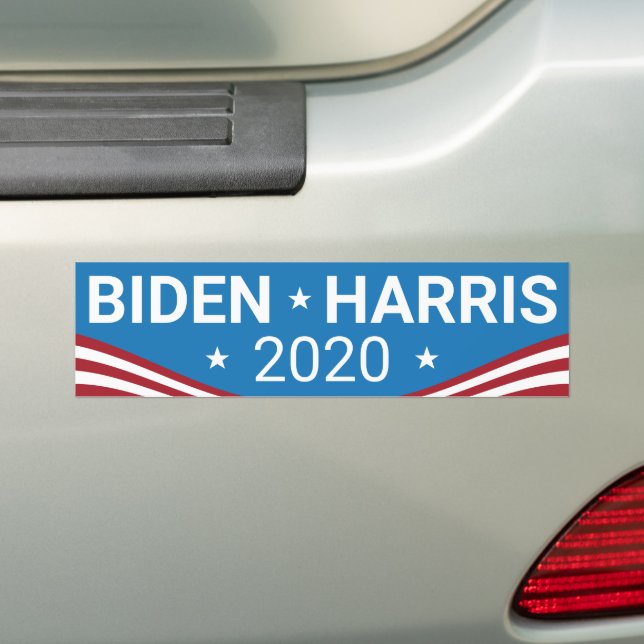 Biden - Harris 2020 Presidential Election Bumper Sticker (On Car)