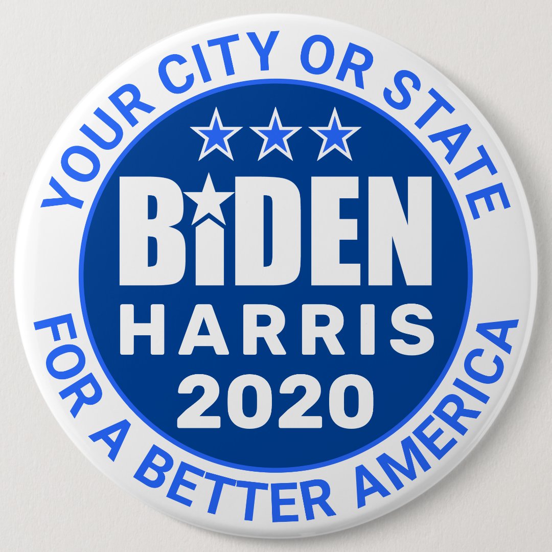 Biden Harris 2020 Presidential Election Political Button | Zazzle