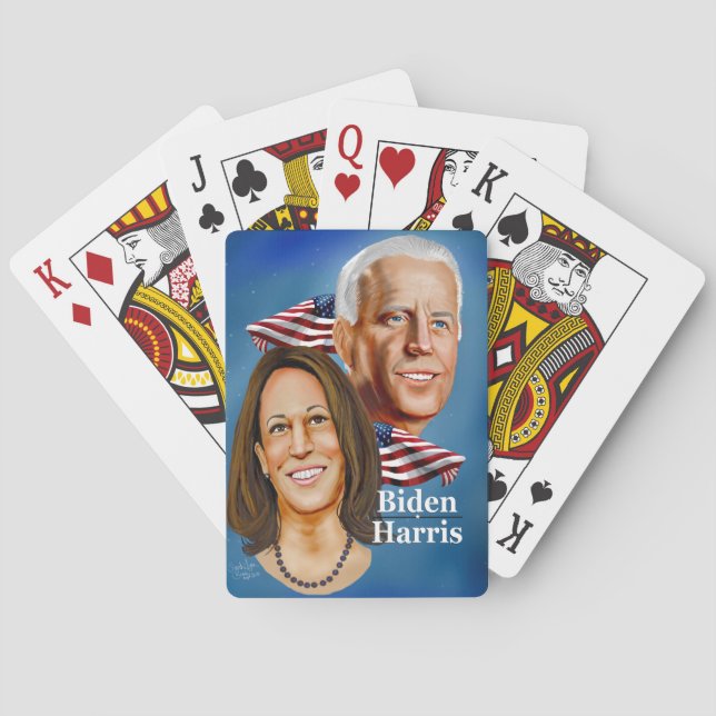 Biden Harris  2020 presidential  playing cards (Back)