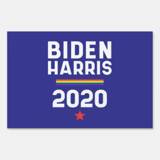 Biden Harris 2020 Pride for President Sign