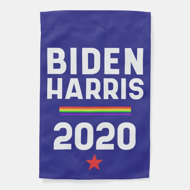 Biden Harris 2020 Pride Garden Flag (Front)