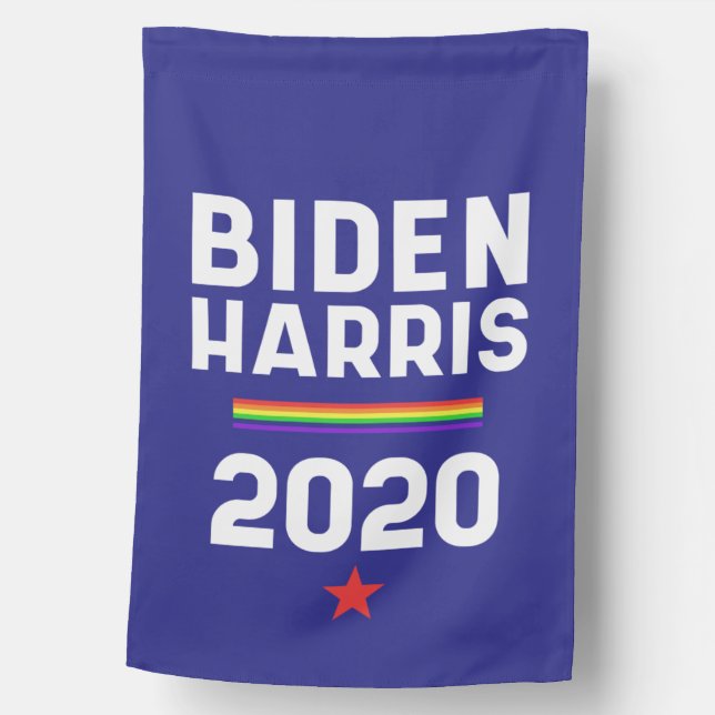 Biden Harris 2020 Pride House Flag (Front)