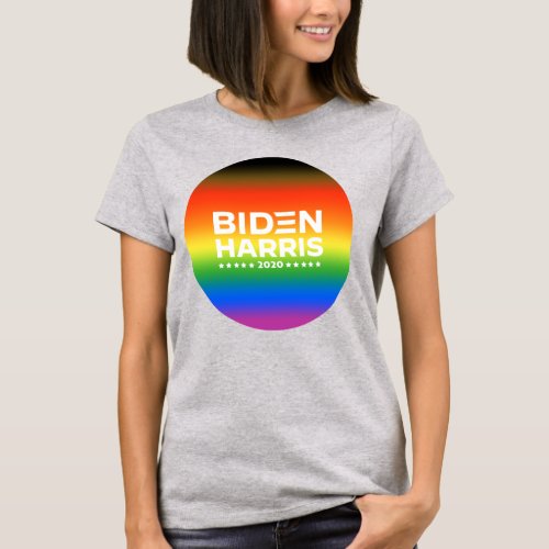 Biden Harris 2020 Pride Inclusive Pride T_Shirt